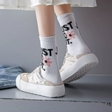 Дышащая весенняя белая обувь на платформе, кеды, кроссовки, мягкая подошва