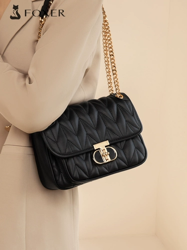 Сумка через плечо, из натуральной кожи