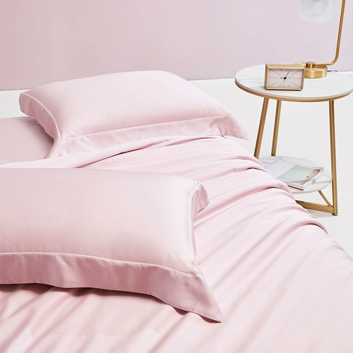 Комплект, летняя простыня, пододеяльник, 4 предмета, простой и элегантный дизайн, легкий роскошный стиль