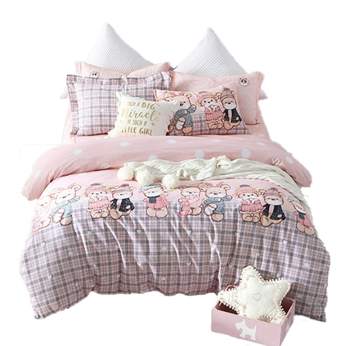 Детский хлопковый комплект, хлопковое мультяшное покрывало, предпродажа, 4 предмета, 3 предмета