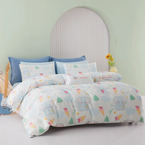 Детский хлопковый комплект, хлопковое одеяло, пододеяльник, покрывало подходит для мужчин и женщин, 4 предмета, 3 предмета