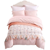 Детский комплект, хлопковое двусторонное покрывало, 3 предмета, 4 предмета