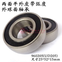 Two Sides Flat External Belt Arc Spherical Bearings UD205 960205 UD204 UD207