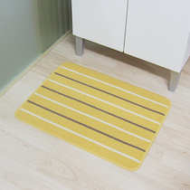 Kangduo striped water absorbent non-slip floor mat vacuum polyester household door mat Bathroom Kitchen Mat toilet mat