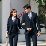 Классический костюм подходит для мужчин и женщин, пиджак классического кроя для отеля для работы