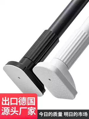 Clothes bar non-perforated balcony white clothes drying artifact fixed indoor home cold drying hanging telescopic drying rack pole