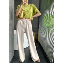 MARYME2021 summer upgraded Japanese triacetic acid not out of date air pants thin straight pants