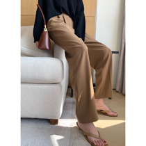 MARYME2021 New Spring Classic Joker high waist drape pants women loose straight casual pants