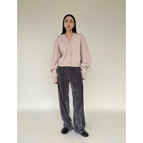 MARYME21 winter new high - gram double skin - derived cashmere high - end cashmere with silhouette sweater