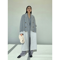 MARYME Winter New Mao Coat Wools Peru Imports Camel Wet Classic Double-line Han Version Coat