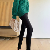 MARYME2021 autumn and winter New hips slim tight elastic detachable foot black leggings women wear