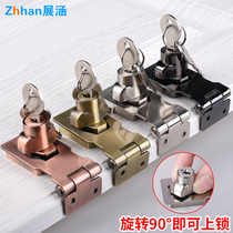 Lock lock door old door bolt door lock lock buckle old cabinet door lock drawer household 90 degree door lock