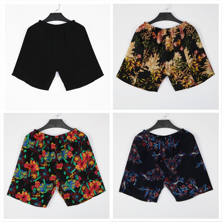 Summer silk beach pants mulberry silk leisure home big shorts pajamas (both men and women can wear at home)