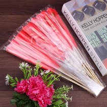 Chaoshan Red Candle Candle for Buddha Bamboo Sign Candle Venerable to Golden Character Golden and Flourish Red Candle