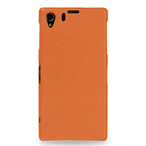 Tetded L39H Z1 Leather Case Honami Mobile Phone Protective Case Genuine Leather Back Cover Protective Case with Lychee Pattern