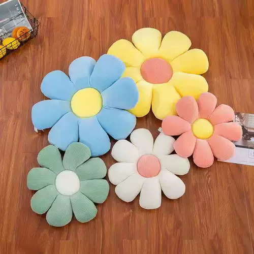 Плюшевая подушка, комфортный диван для школьников, в цветочек