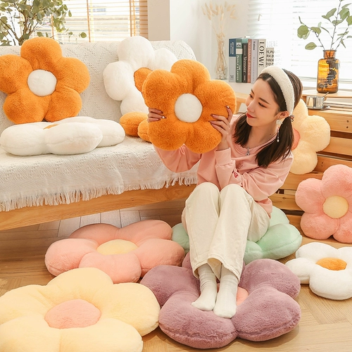 Плюшевая подушка, игрушка, милая кукла для сна, в цветочек, подарок на день рождения