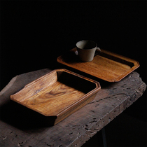 Colleen Research Grapefruit Tray Tea Tray Tea Tray Whole Wood Rectangular Anise Pan Breakfast Pan Day Style Hand Wood Ware