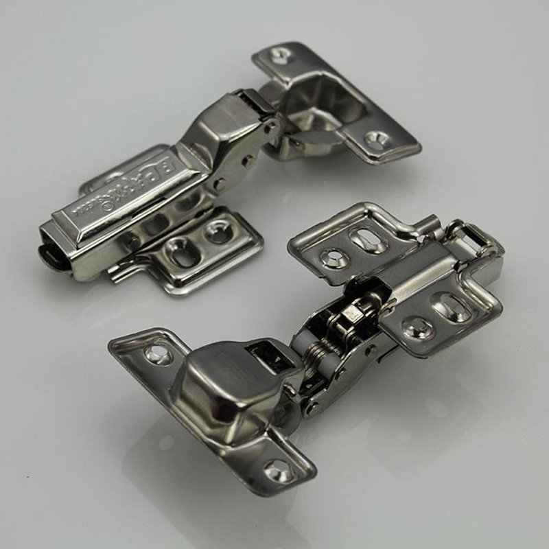 Stainless steel damped hydraulic buffer hinge cabinet door hardware accessories aircraft round bend