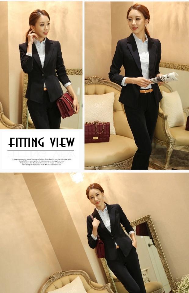 Mẫu áo mùa xuân và mùa thu 2018 Slim nhỏ phù hợp với áo khoác dài tay 5XL size lớn 4xl nữ trang phục công sở chuyên nghiệp áo blazer nữ