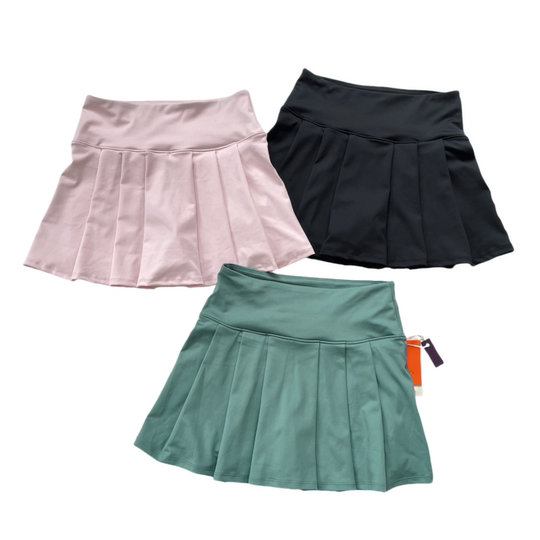 专业百褶网球裙女羽毛球裙假两件运动半裙高腰训练高尔夫短裙口袋
