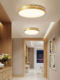 American-Style Ceiling Lamp, All-Copper Led Round Ultra-Thin Bedroom Study Lamp, Simple Modern Nordic Living Room Ceiling Lighting Fixture