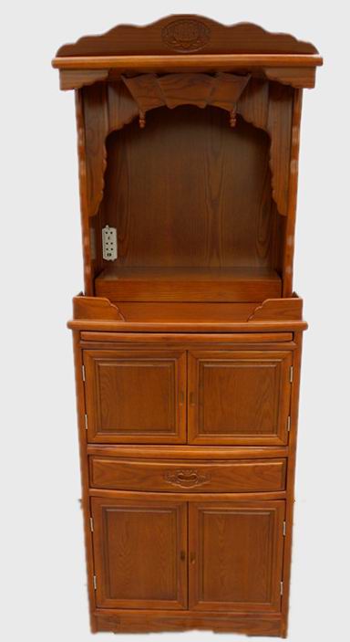 Buddha Shrine Cabinet Shrine Shrine God of Wealth Building Offering table for Buddha candlesticks