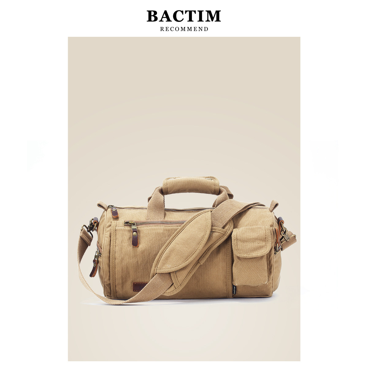 Men's Single Shoulder Sabbath Bag Man Canvas Handbag Backpack Training Package Han Backpack