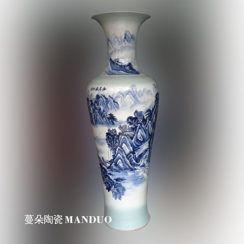 Jingdezhen hand - made of 16 meters big gains underpins activity porcelain vase sitting room furnishings gifts big vase landed high - grade bottle