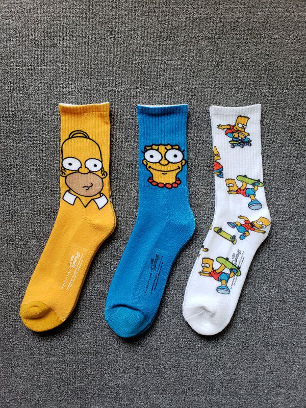 One of Simpson's trendy skateboard socks sports socks.