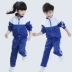 Dịch vụ làm vườn mẫu giáo mùa xuân và học sinh mùa thu học sinh đồng phục thể thao phù hợp với trẻ em lớp phục vụ giáo viên quần áo 2018 mới