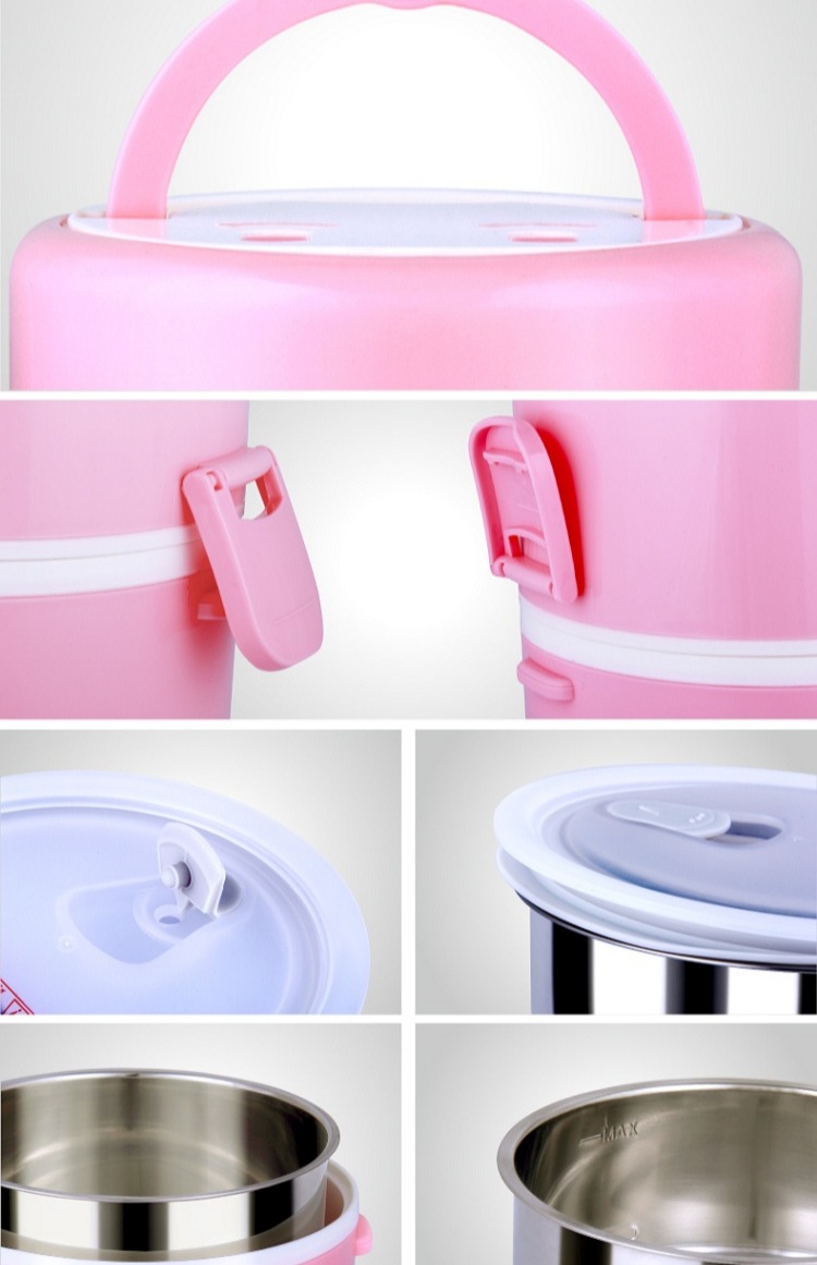 hộp cơm xiaomi Hộp cơm trưa điện mười độ tốt SD-903 plug-in tự động sưởi ấm hộp ăn trưa hấp bằng thép không gỉ bộ hộp cơm giữ nhiệt