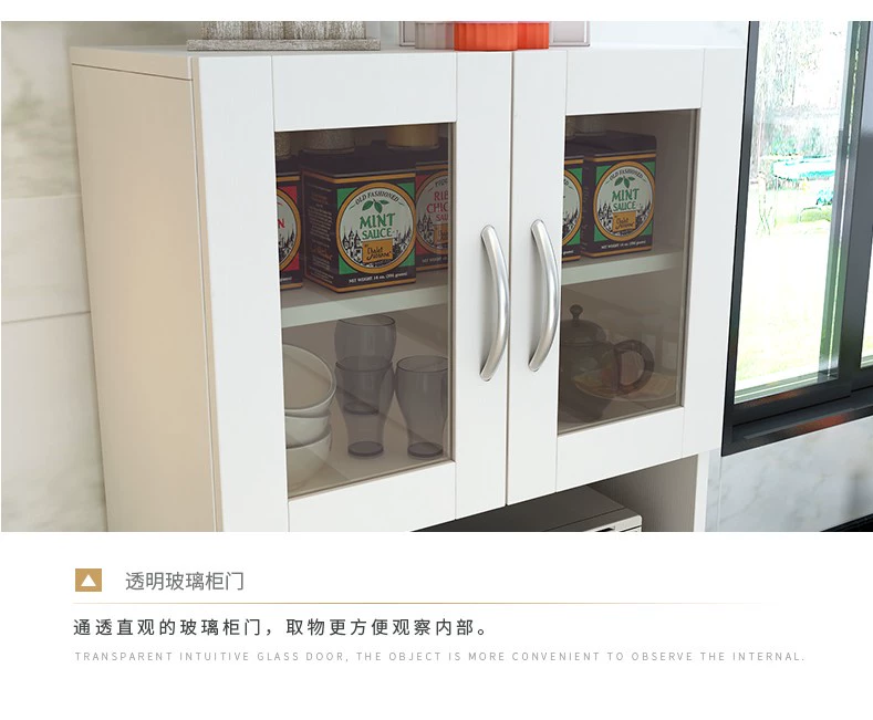 Baiyi không gian bên tủ hiện đại tối giản tủ khóa nhà hàng tủ trà đa chức năng lò vi sóng lưu trữ tủ bếp - Buồng tủ nhựa cao cấp