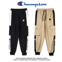 Japanese version of Champion championship overalls children Spring and Autumn Tide brand loose couples leisure leg sports trousers men