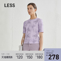 less skin-friendly T-shirt womens short-sleeved summer fashion slim printed top 294610230