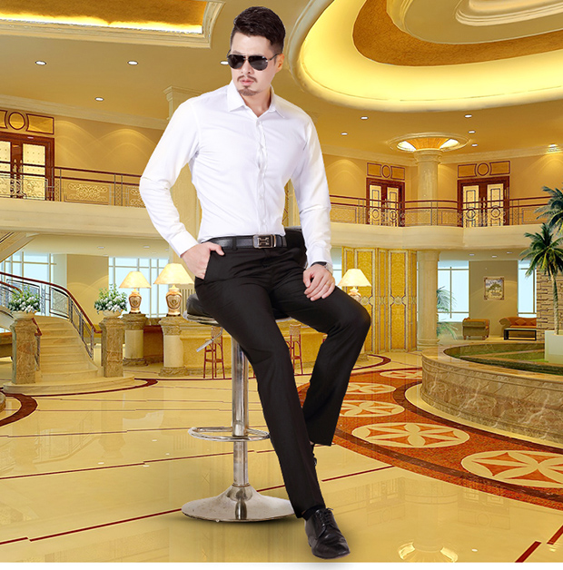 Quần tây nam mùa thu đông cộng với nhung dày phiên bản Hàn Quốc của trang phục công sở tự mặc giản dị công sở miễn phí quần phù hợp với giới trẻ nóng bỏng quần tây đẹp