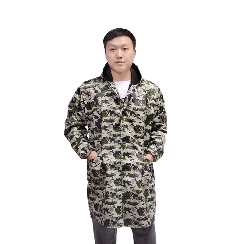 Зимняя флисовая униформа медсестры для работы, удерживающий тепло нагрудник подходит для мужчин и женщин, износостойкая водонепроницаемая длинная куртка, увеличенная толщина