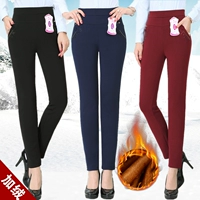 Quần legging nữ trung niên Quần nữ trung niên 40-50 tuổi Mẹ tải quần áo mùa thu và mùa đông cộng với quần nhung dày đầm cho người trung niên u40