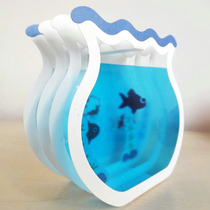 Creative 3D fish tank greeting card three-dimensional birthday card blessing card fish tank aquarium jewelry gift postcard