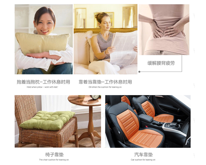 Tình yêu Ruyi Bắc Âu Đơn giản IKEA Vải Cotton Gối Văn phòng Đệm Sofa Gối Xe thắt lưng - Trở lại đệm / Bolsters gối sofa đẹp