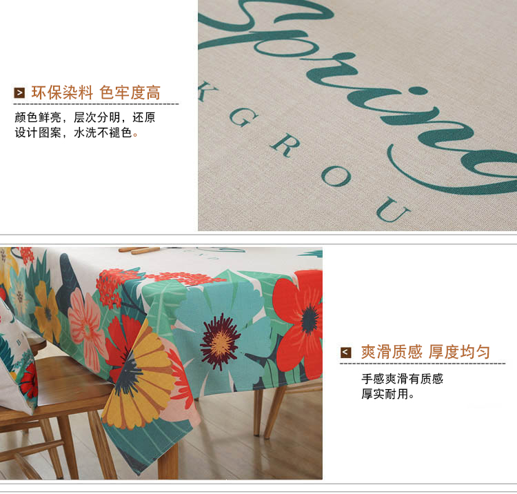 Bắc âu cotton linen khăn trải bàn nhỏ tươi hình chữ nhật bàn cà phê vải bảng mat không thấm nước và dầu-proof hot khăn trải bàn khăn trải bàn mua khăn trải bàn