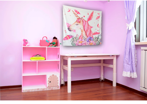 Lắc neo neo vải nền treo vải cô gái phòng ngủ đầu giường tấm thảm lưới màu đỏ ảnh tường vải trang trí tường vải thảm decor treo tường