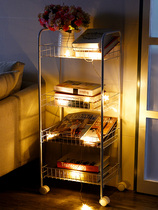 Mobile trolley with wheels living room bathroom multi-storey dormitory storage universal wheel bedroom locker balcony