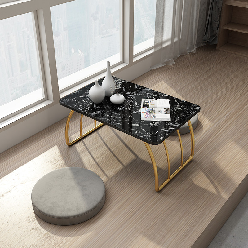 Nordic Rational Stone Tatami Tatami Tea Table Floating Window Small Tea Table Small Table Terrace Table Balcony Carpet Table Short Tea Table Kang Table