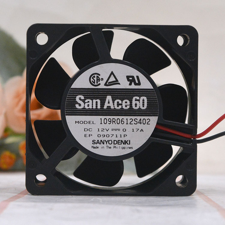 Sanyo Sanyo 6025 12v0 17A 109R0612S402 Laser engraving 6 cm power fan