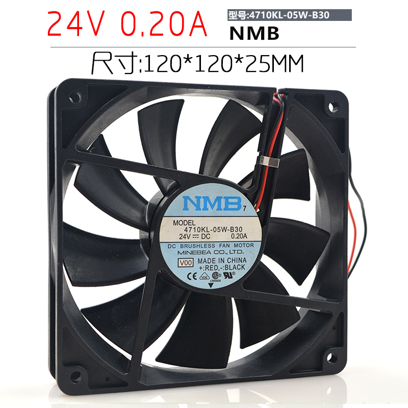 NMB 4710KL-05W-B30 0 24V 2A 12CM 12CM 12025 12025 converter 2-wire cooling fan