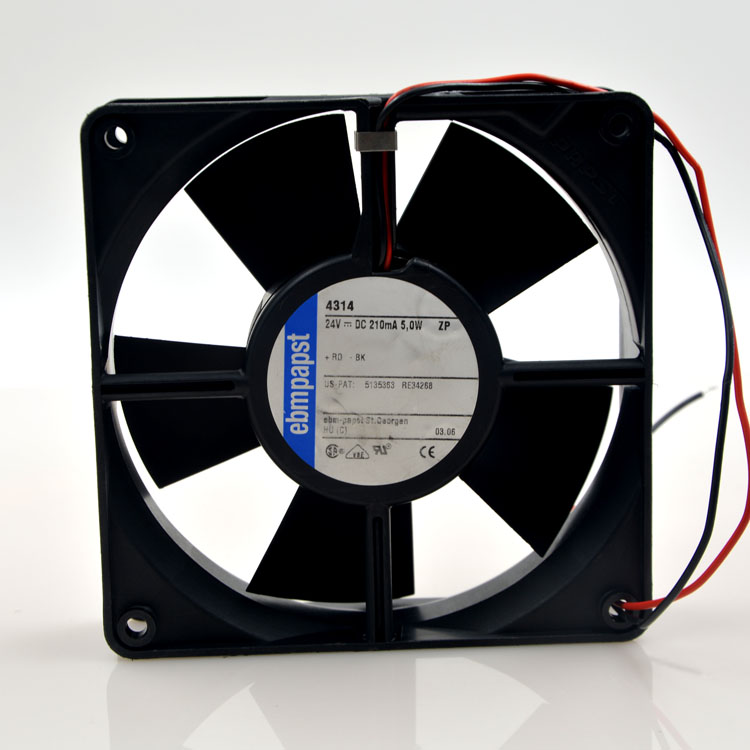 Original EBMPAPST TYP 4314 12032 24V 5W double ball inverter fan 2 wire 3 wire
