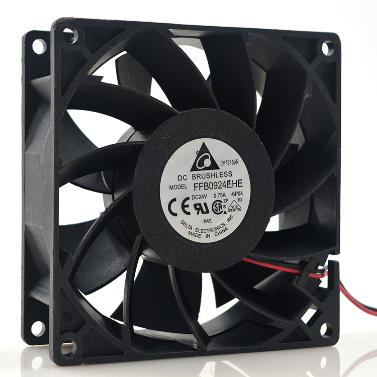 Original Delta FFB0924EHE 24V 0 75A 9038 9CM three-pin large air volume inverter fan