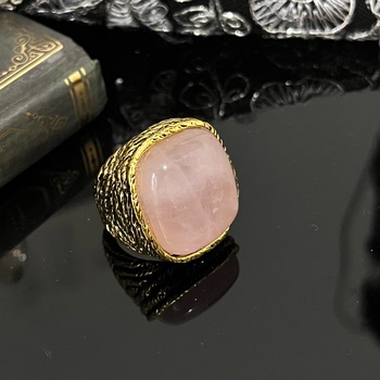 Copper alloy 8375 vintage light pink open ring