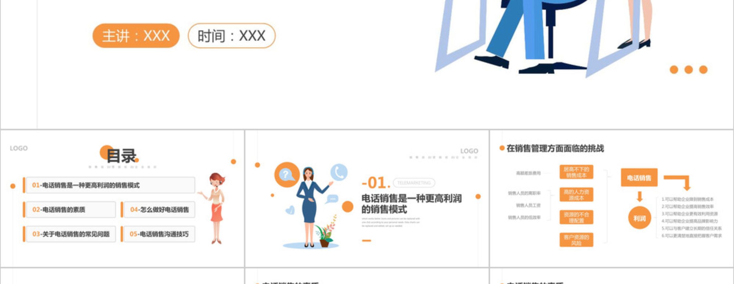 图片[8]-公司企业销售人员培训PPT模板合集，含沟通 话术 技巧 心态 经验 技能等，可拿来即用！-91智库网